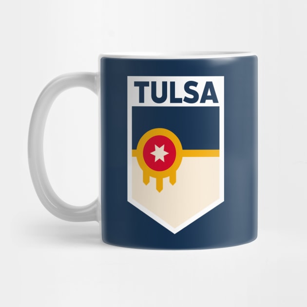 Tulsa, Oklahoma City Flag Emblem by SLAG_Creative